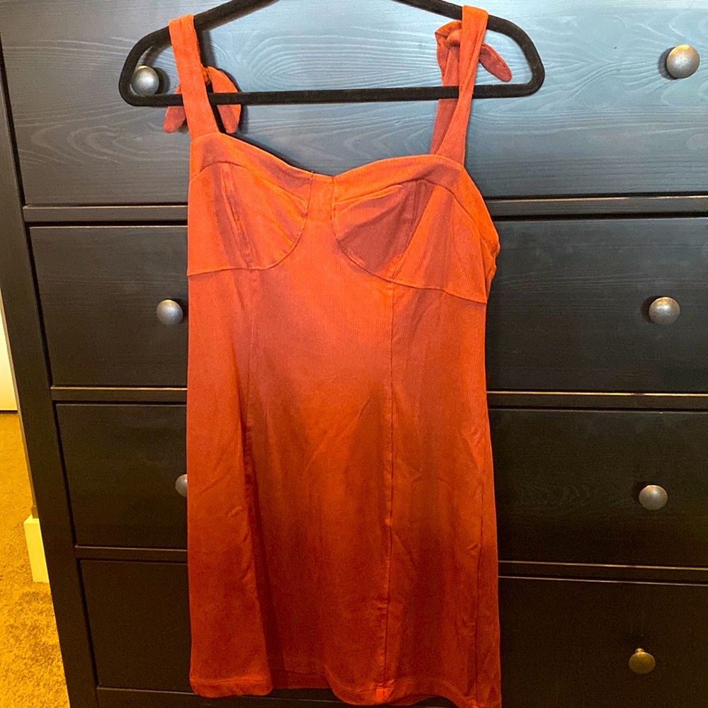 Free People Ribbed Bustier Dress - Size M